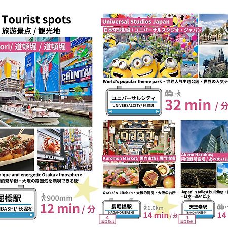 Apartmán Sitsurae Osaka Shinsaibashi Exteriér fotografie